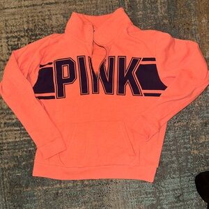 Victoria's Secret Pink and Navy Cowl Neck Sweater